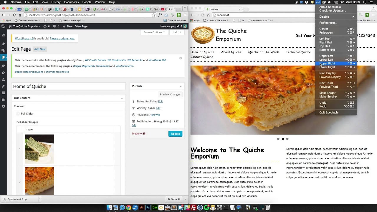 Demo of Spectacle App for Mac