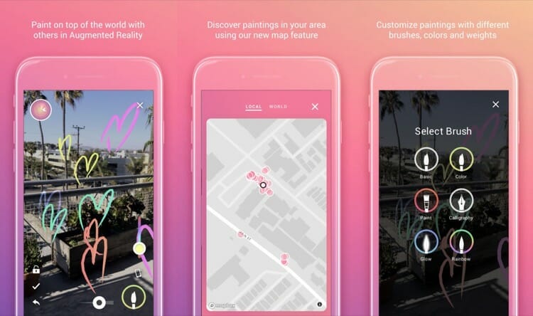 World Brush AR Painting App