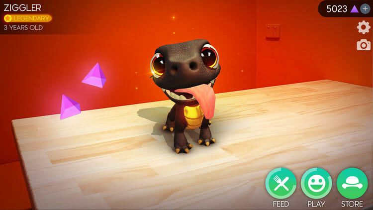 AR Dragon iOS Game Screenshot For iPhone X