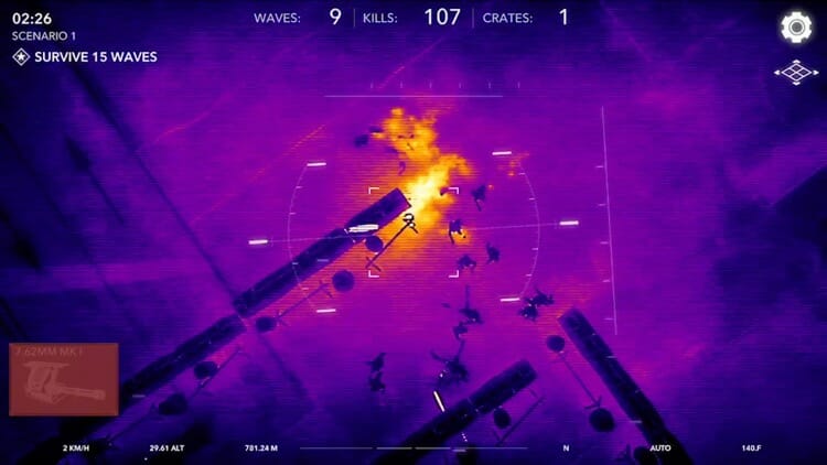 Zombie Gunship Revenant AR Game Screenshot