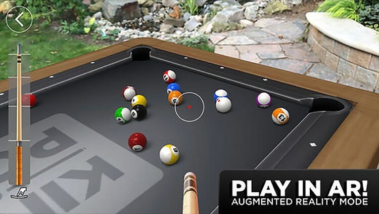 Pool in Augmented Reality Kings of Pool Game Screenshot