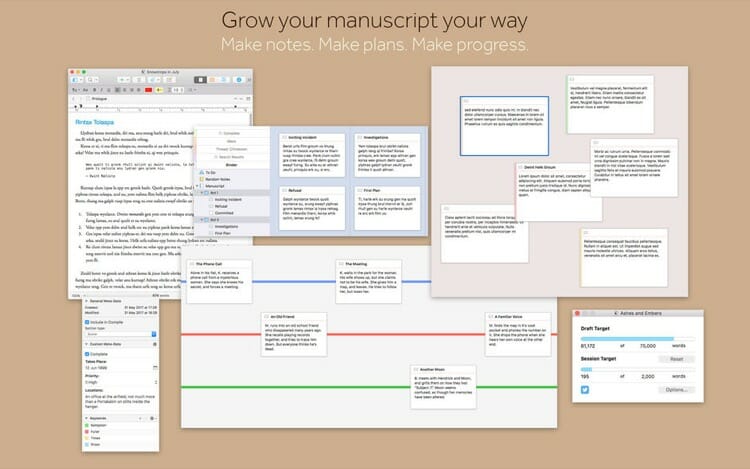 Scrivener 3 Mac App Screenshot