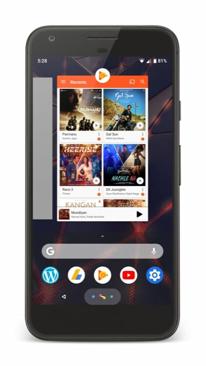 Android P Features - Gestures on Home Screen