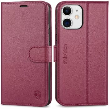 Shieldon Leather Wallet Case For iPhone 12