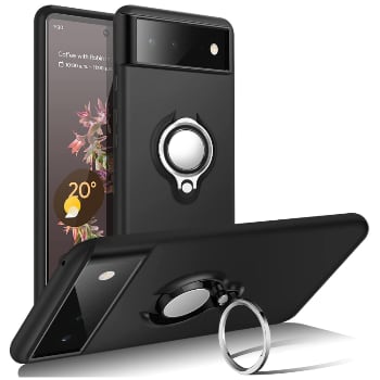 pixel 6 silicone case with ring kickstand 5
